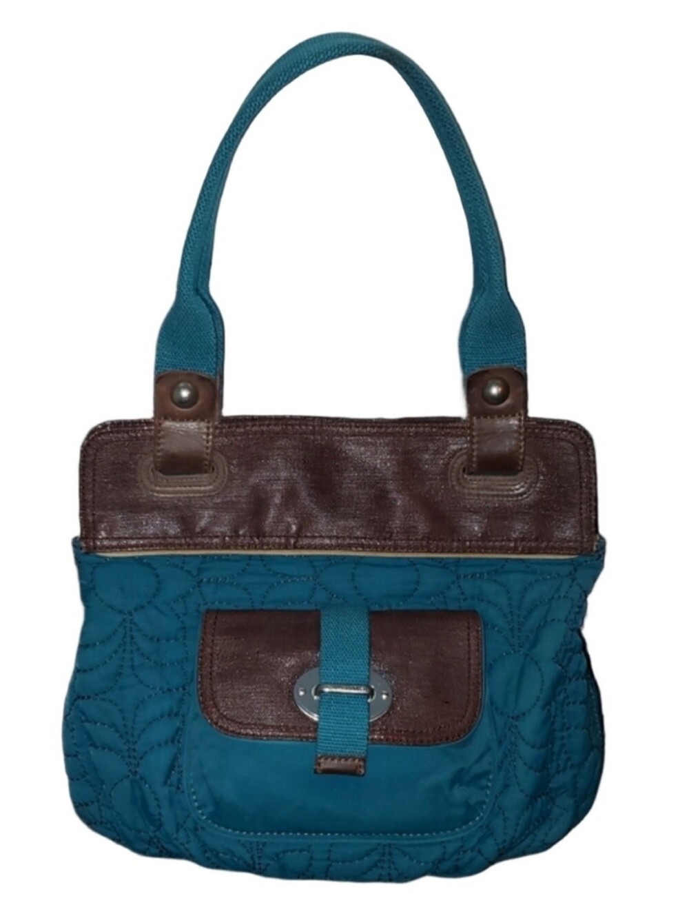 Fossil Key Per Quilted Shoulder Tote Bag